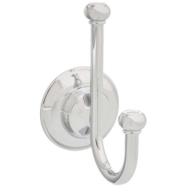 Gancho doble para toallas Liberty Hardware Porter, cromo pulido
