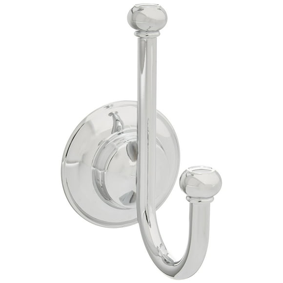 Gancho doble para toallas Liberty Hardware Porter, cromo pulido