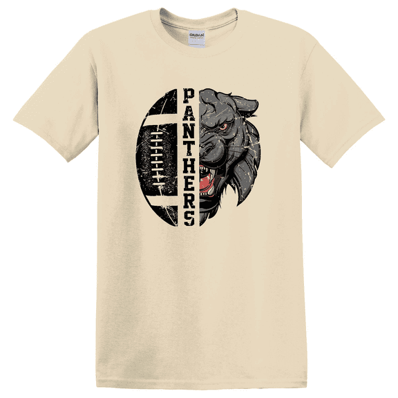 Panthers Football Mom School Spirit Graphic T-Shirt