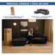 thumbnail image 2 of Sala Modular en Forma de L de 3 Plazas con Chaise Longue | Emilie Gris | Tapizado en Tela Resistente con Cojines Decorativos, 2 of 14