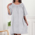 thumbnail image 5 of StSilkitty Robes for Women Lightweight Long Sleeve Loungewear Fall Winter Solid Color Comfy Bathrobe House Coats, 5 of 7