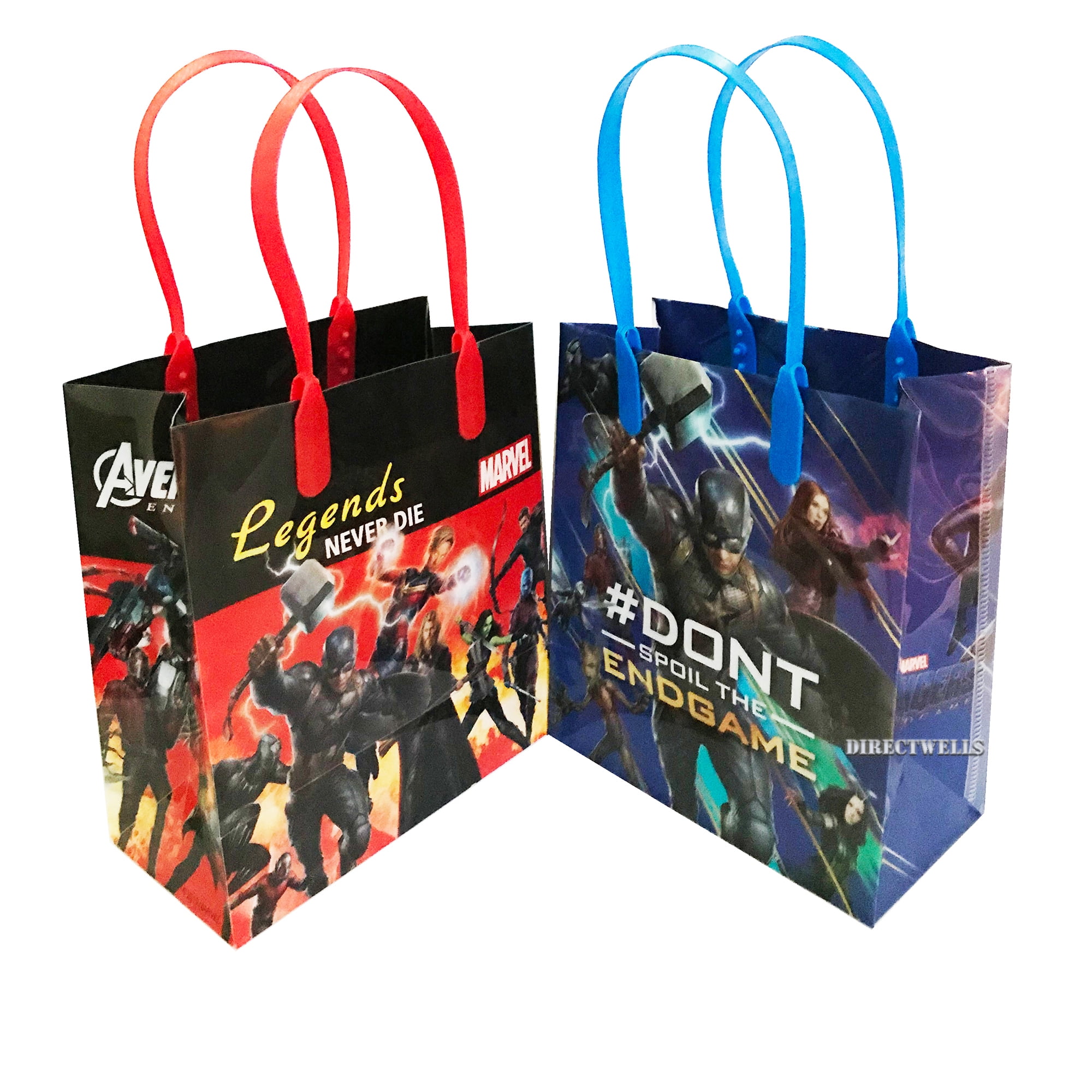 Avengers Legends Never Die 12 Reusable Goodie Small Gift Bags 6'