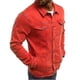 thumbnail image 3 of Chaqueta vaquera para hombre, estilo clásico, ajustado, rasgado, desgastado, informal, estilo camionero, 3 of 4