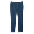 thumbnail image 2 of Woman Within Plus Size Straight-Leg Stretch Knit Denim Five-Pocket Jeans, 2 of 6