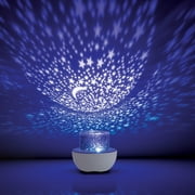 Merkury Innovations Multiglow Galaxy Night Light LED Lightshow Projector - 5.7 Height, 5.23 Width