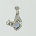 thumbnail image 2 of Carillon Natural Tanzanite Birthstone Gemstone 925 Sterling Silver Necklace Pendant For Women, 2 of 4