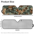 thumbnail image 7 of Yuyamidu Camo Hunting Wood Windshield Sun Shade, Green Car Sun Shade for Rubicon Sahara TJ JK JKU 2 Door & 4 Door, UV Rays Blocker Sun Visor Shade, 7 of 7