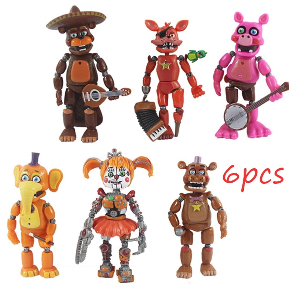FNAF Action Figures, Set of 6 PCS - Five Nights at Freddy's Action