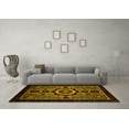 thumbnail image 3 of Ahgly Company Indoor Rectangle Abstract Yellow Modern Area Rugs, 6' x 9', 3 of 4