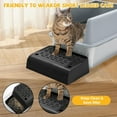 thumbnail image 6 of Cat Litter Box Ramp with Filter Function, Double Layered Self-Cleaning Cat Litter Box Litter Trapper with Storage Black, 6 of 8