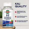 thumbnail image 5 of KAL B-12 Methylcobalamin & Adenosylcobalamin ActivMelt 2000 mcg | Natural Mixed Berry Flavor | Biologically Active Forms of B12 | 60 Micro Tablets, 5 of 7