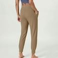 thumbnail image 6 of BXINGOHAI Women's Yoga Joggers, Cozy Sweatpants with Pockets Casual Loose Comfy High Waisted Lounge Pants Khaki M, 6 of 7
