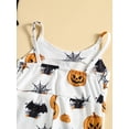 thumbnail image 5 of Gureui Halloween Kids Baby Girls Jumpsuit, Children Sleeveless Spaghetti Straps High Waist One Piece Flared Hem Bodysuit, 5 of 9