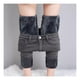thumbnail image 1 of Pantalones Vaqueros Elásticos De Felpa Cálidos Para Mujer, 1 of 7