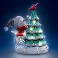 thumbnail image 3 of The Bradford Exchange Make Your Season Bright Sparkle Delights Illuminated Snowman Sculptures Christmas Decoration 7 to 8-inches, 3 of 4
