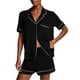 thumbnail image 1 of Conjunto de pijama Victoria's Secret modal para mujer negro talla S, 1 of 5