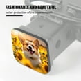 thumbnail image 3 of Hitch Cover Fits For 2-Inch Hitch,Happy Corgi Dog Standing In The Middle Of Sunflower Fieldrubber Trailer Hitch Cover Tube Plug Insert,Car Exterior Accessories, Receiver Tube Hitch Plug, 3 of 6