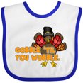 thumbnail image 3 of Inktastic Gobble Til' You Wobble Boys or Girls Baby Bib, 3 of 4
