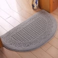 thumbnail image 2 of Paillasson Demi-Cercle Tapis de Sol Demi-Cercle Piège à Poussière Fibre de Polyester Forte Absorption Antidérapant pour Extérieur Intérieur, 2 of 5