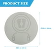 thumbnail image 2 of Worgeous Grey TPE Jump Rope Mat for Home Use NonSlip Shock Absorbing Workout Floor Mat 0.5 Inch Thick, 2 of 8