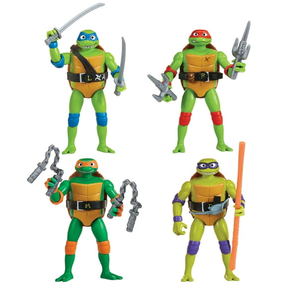 Tales of the Teenage Mutant Ninja Turtles: Head Droppin' Turtle Basic Figure 4-Pack by Playmates Toys