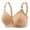 Khaki, variant on Sensestyle Womens Bras Full Coverage Underwire Bras Plus Size Bra Without Ring Everyday Bras for Women Black 48