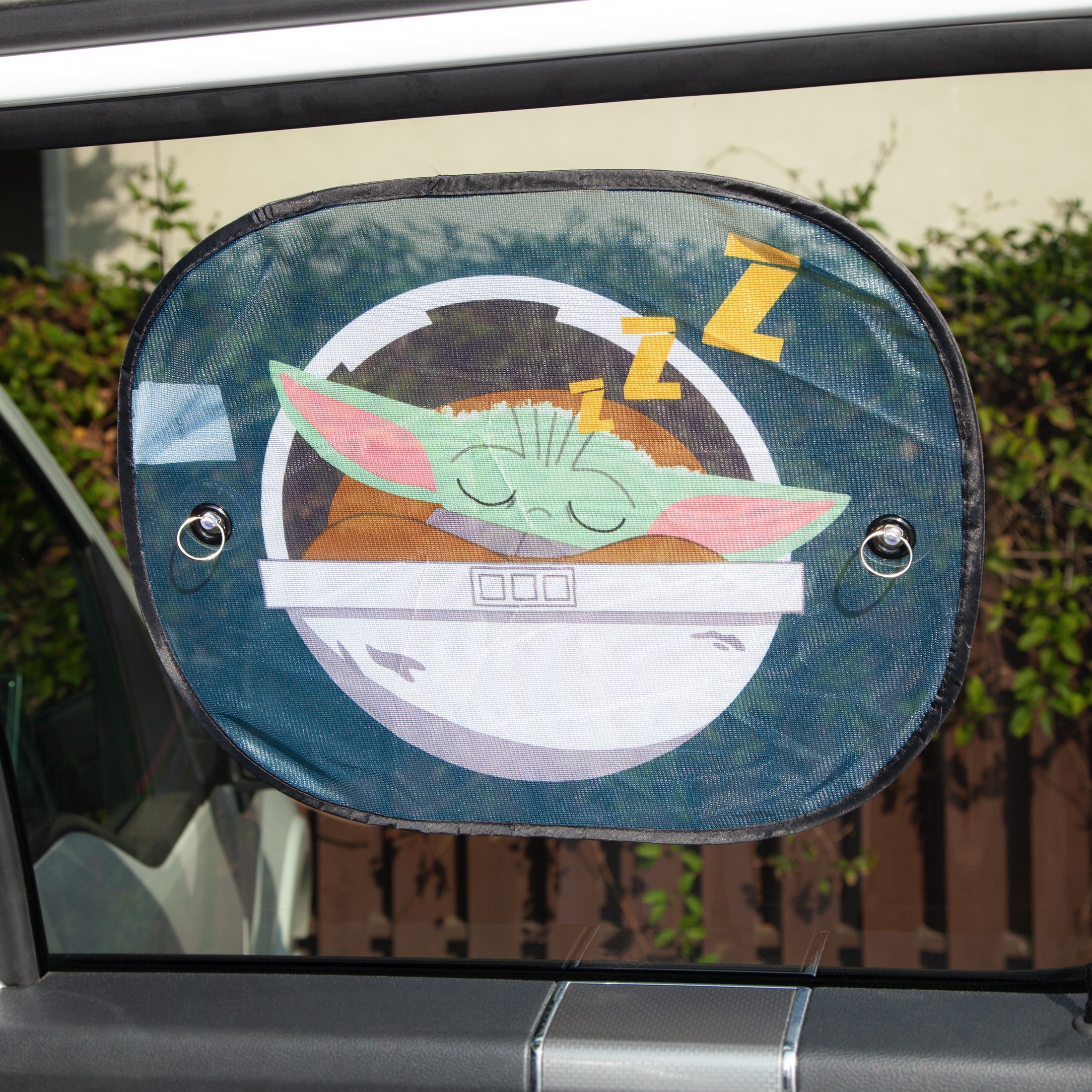 (2 pack) Star Wars The Child Universal Auto Side Window Sunshades, Blue, 2 Piece