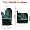 thumbnail image 2 of (Dragonfly Black) 4 Oven Mitts and Pot Holders Sets Farmhouse Kitchen Gloves for Cooking Grilling Baking BBQ Mushroom Pot Holders Cook Essentials Accessories, 2 of 6