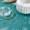thumbnail image 5 of 280pcs Tibetan Style Spacer Beads 8 Styles Silver Jewelry Spacers Flower Flat Round Spacer Beads Metal Rondelle Loose Beads for Earring Bracelet Necklace Jewelry Making diy, 5 of 6