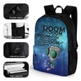 thumbnail image 6 of Invader Zim Casual Backpack Shoulder Bag Daypack Computer Bag with Pocket High Capacity Schoolbag for Student College, 6 of 8