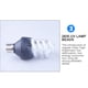 thumbnail image 5 of Bombilla De Lámpara Ultravioleta Alta Transmitancia De Luz Uv Espiral Bombilla De Luz Led Ahorro De Energía Luz Negra Bombilla De Lámpara Uv Con Boca De Tornillo E26 / E27 Para Hotel En Casa matsuzay HA026654-01, 5 of 6