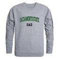 thumbnail image 1 of W Republic 562-231-HGY-03 Chandail en Molleton Col Rond en Molleton pour Hommes Sacramento State Hornets, Gris Chiné - Large, 1 of 1