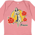 thumbnail image 4 of Inktastic Retro Hula Girl Girls Long Sleeve Baby Bodysuit, 4 of 5