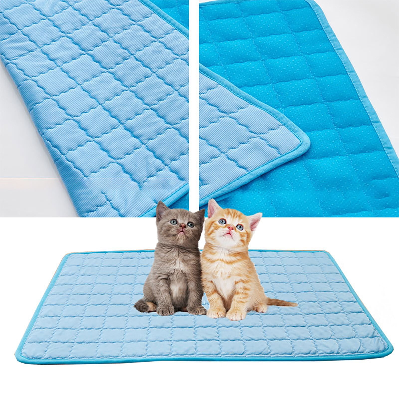 Dog Cooling Mat, Pet Ice Silk Cooling Pad with Non-Slip Bottom for Indoor Outdoor Use, Portable Washable No Electricity Needed Cooling Bed for Dogs and Cats