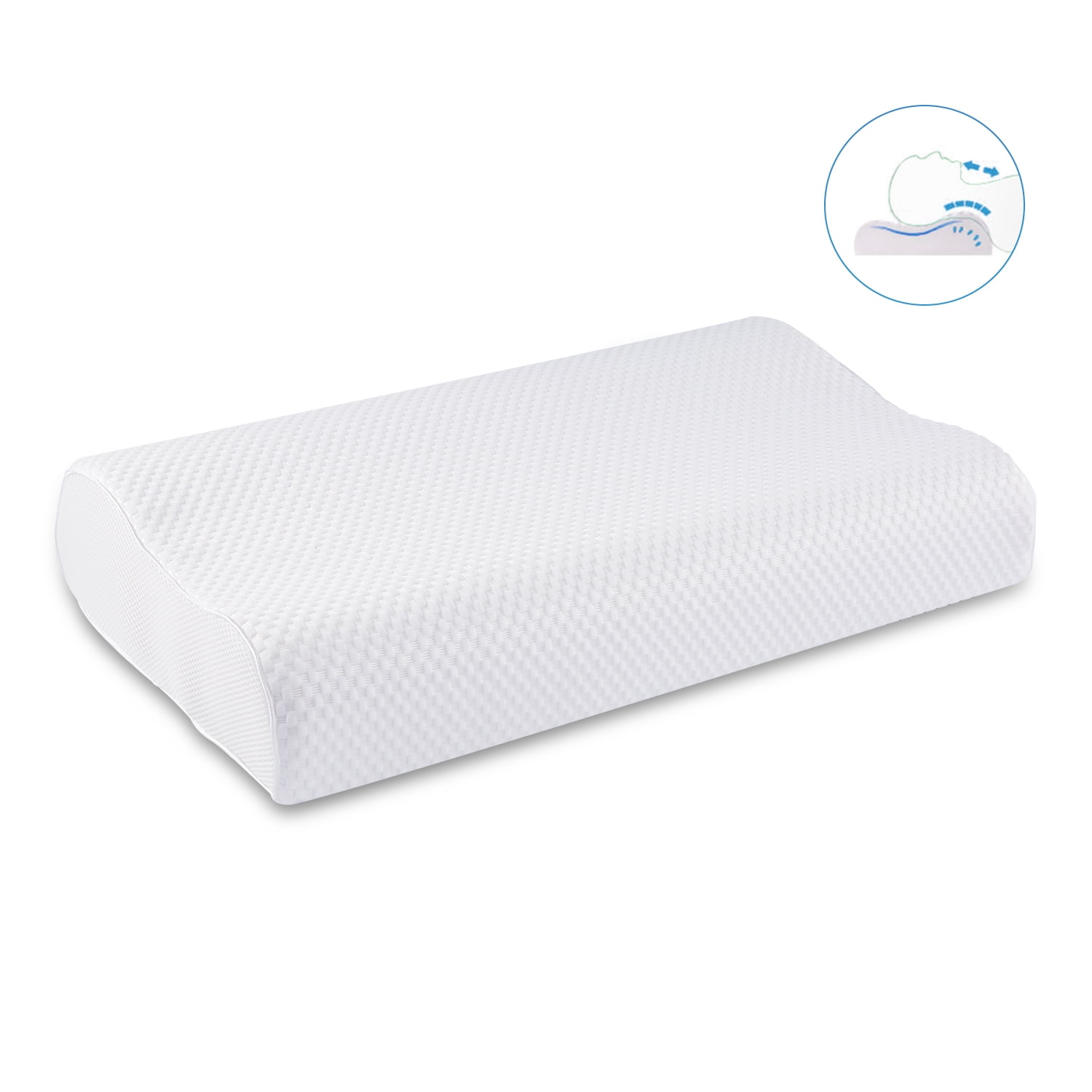 Power of Nature Memory Foam Pillow for Sleeping Orthopedic Contour