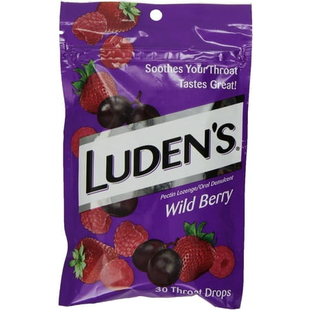 2 Pack - Luden's Throat Drops Wild Berry Assortment 30