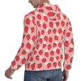 thumbnail image 6 of Sikiie Strawberry And Flowers Men's Hoodie, Essentials Hoodie, Sweatshirt, Pullover Hooded Sweatshirt for Men-X-Large, 6 of 7