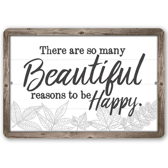 Metal Sign - There Are So Many Beautiful - Durable Metal Sign - Use Indoor/Outdoor - Makes a Great Home Inspirational Decor Under $25 (12" x 18")