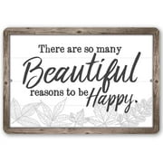 Metal Sign - There Are So Many Beautiful - Durable Metal Sign - Use Indoor/Outdoor - Makes a Great Home Inspirational Decor Under $20 (8" x 12")