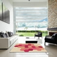 thumbnail image 7 of Ahgly Company Machine Washable Indoor Square Transitional Pastel Orange Area Rugs, 6' Square, 7 of 7