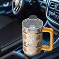 thumbnail image 5 of 30 Oz Halloween Tumbler with Handle and Straw, Ghost Cat Travel Cup Insulated Stainless Steel Tumbler, Ghost Halloween Gifts for Women Adults Teenagers, 5 of 5