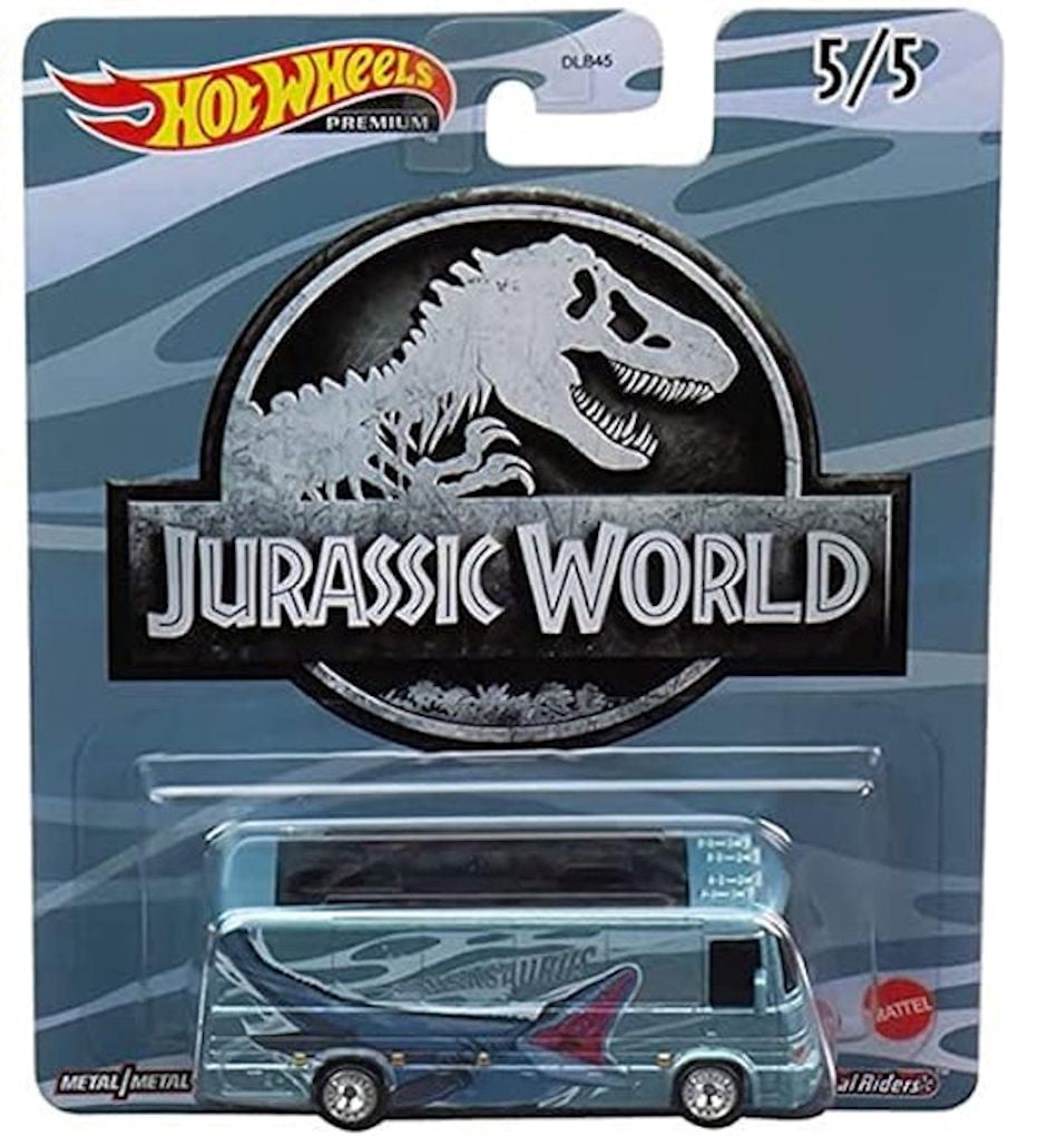 Hot Wheels Jurassic World 2022 Pop Culture Complete 5‑Pack (DLB45‑946Q)