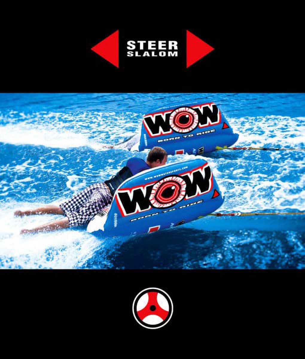 World Of Watersports WOW 1-2 Person Zig Zag Towable Water Tubing Tube - image 2 of 4