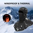 thumbnail image 4 of Pasamontañas Pasamontañas Polar Con Capucha Polaina Para El Cuello A Prueba De Viento Térmico Invierno Transpirable Para Motocicleta Ciclismo Esquí Hombres Mujeres Negro, Gorro Térmico Visera Para Montar Otoño/Invierno Motocicleta JM JM, 4 of 5