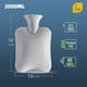 thumbnail image 3 of Bolsa de agua caliente de 1/2 litros para aliviar el dolor, bolsa de llenado de agua para manos y pies cálidos del vientre femenino, calentador de cama, compresa caliente gran Gif, 3 of 4