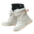 thumbnail image 3 of Huowey Children Winter Solid Color Snow Boots Boys Girls Non- Warm Padded Thickened Boots Lovely Shoes, 8-9 Years, 3 of 9