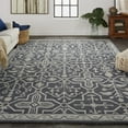 thumbnail image 5 of Feizy Fallon Traditional Oriental, Blue/Gray, 4' x 6' Accent Rug Easy Care Stain Resistant Kid Friendly Classic Geometric Floor Rug for Living room Bedroom, 5 of 7