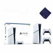 Sony PlayStation_5 Disc Edition Slim Console with Extra DualSense Wireless Controller – Next-Gen 4K Gaming, 1TB SSD, Compact Design & Backward Compatible