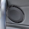 thumbnail image 4 of Real Bright Soft Car Interior Carbon Fiber Sticker Decoration6Pcs Carbon Fiber Interior Door Speaker Kit Cover For BMW 1 Series E82 E88Auto Car Protection Interior Accessories, 4 of 8