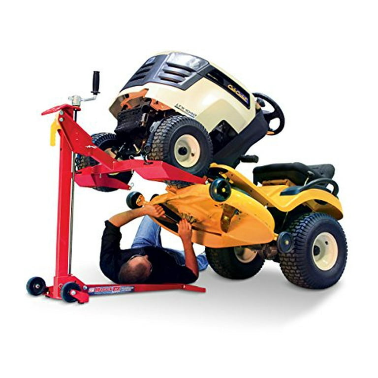 MoJack EZMAX Portable Lawn Mower Lift Jack 450 lb Capacity Zero Turn Garage Hoist Flat Folding Walmart